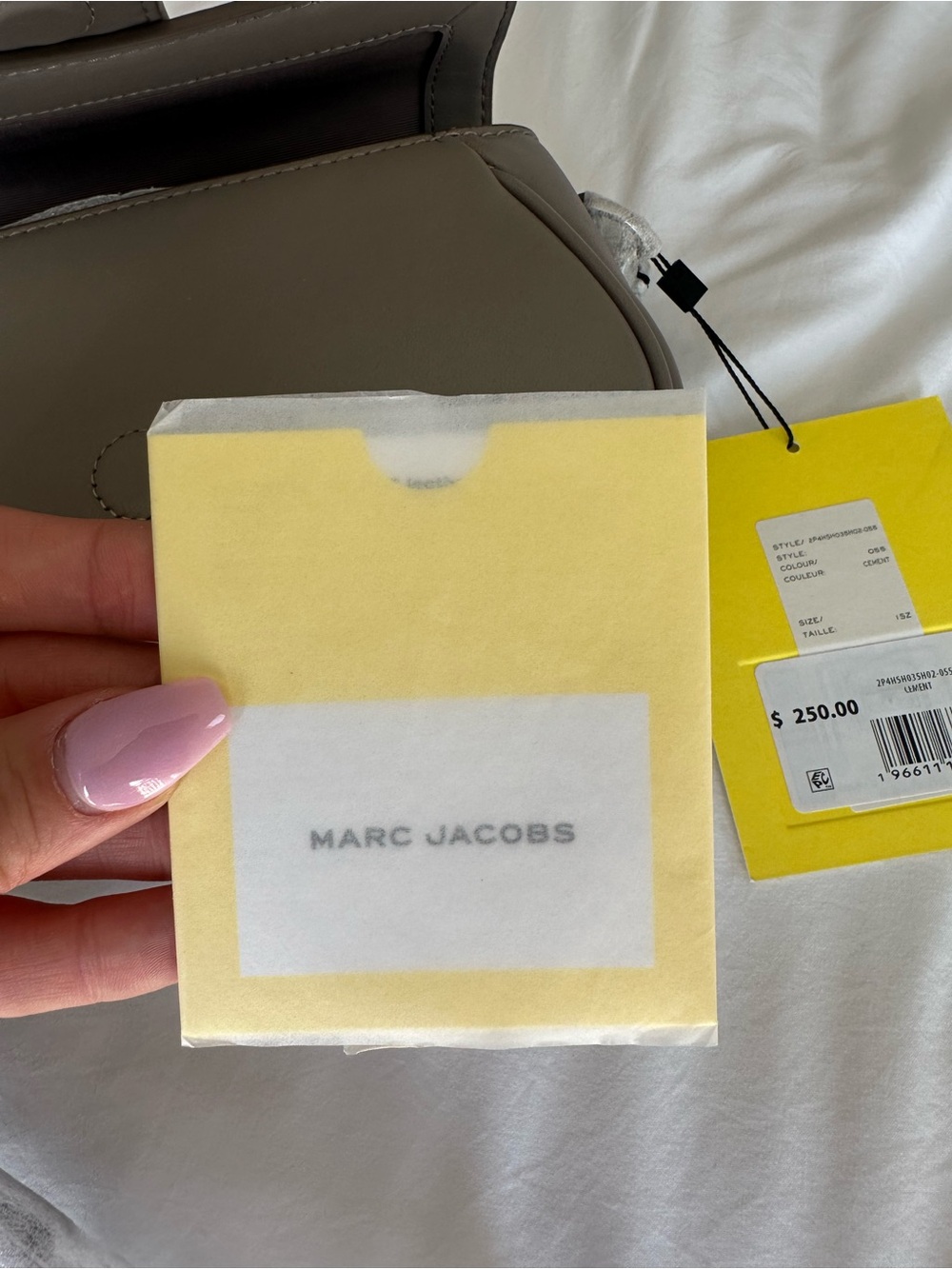 NWT Marc Jacobs Cement Shoulder Bag with Chain - Picture 5 of 5